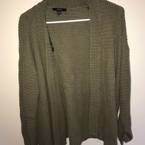 Olive knit cardigan! (Worn once)